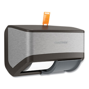 Coastwide Professional™ J-series Duo Bath Tissue Dispenser, 11.49 X 6.9 X 7.55, Black-metallic freeshipping - TVN Wholesale